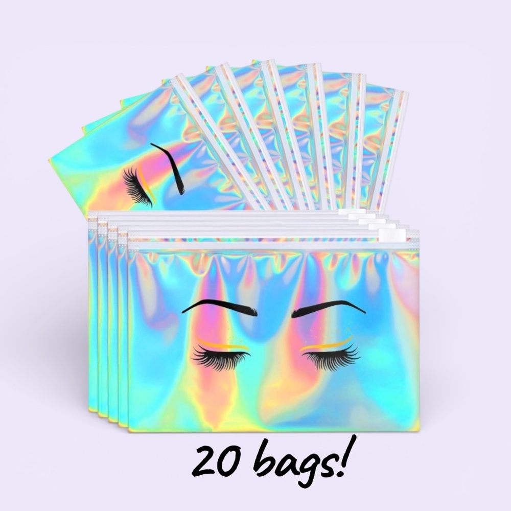 Holographic Makeup Bags - Set of 20